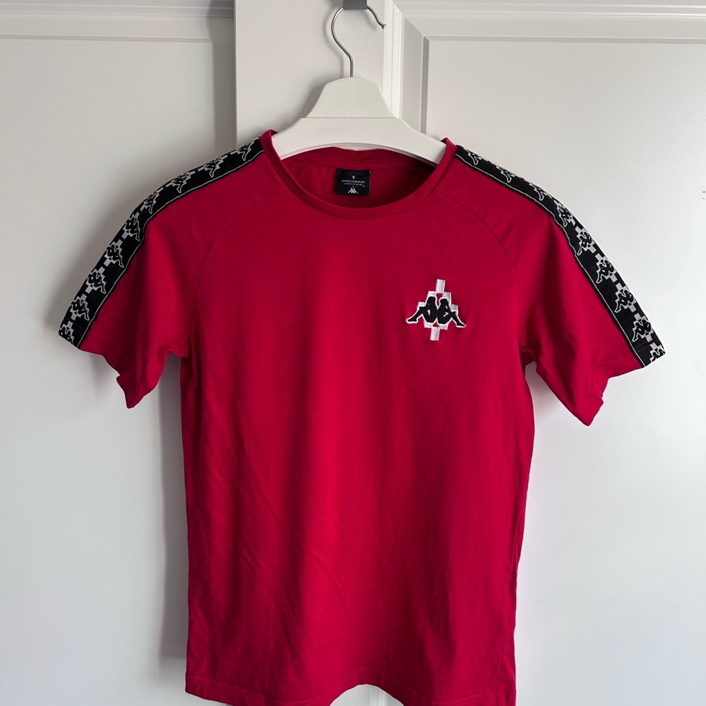 Marcelo Burlon x Kappa Shoulder Tape Logo T Shirt S